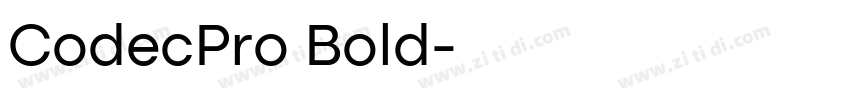 CodecPro Bold字体转换